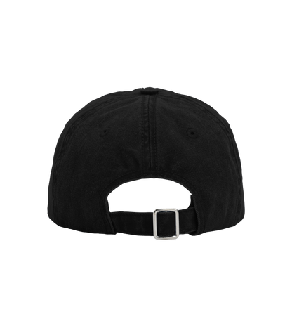 Organic Cotton Twill Cap - Bon Voyage Washed Black