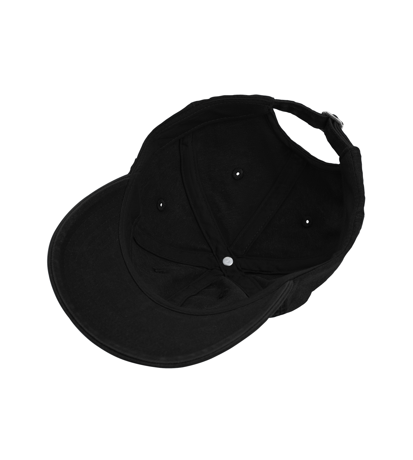 Organic Cotton Twill Cap - Bon Voyage Washed Black