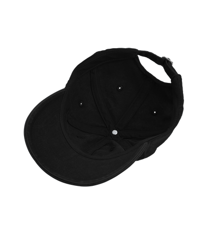 Organic Cotton Twill Cap - Bon Voyage Washed Black