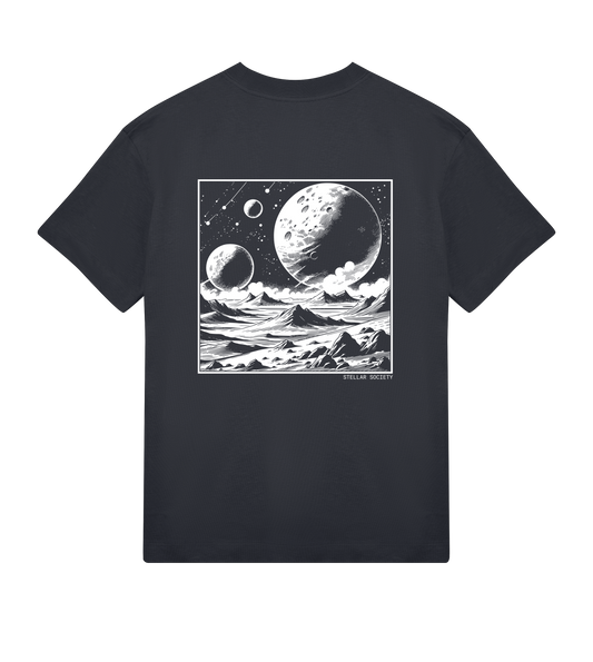 Organic Men's Off Black Tee - Celestial Scar