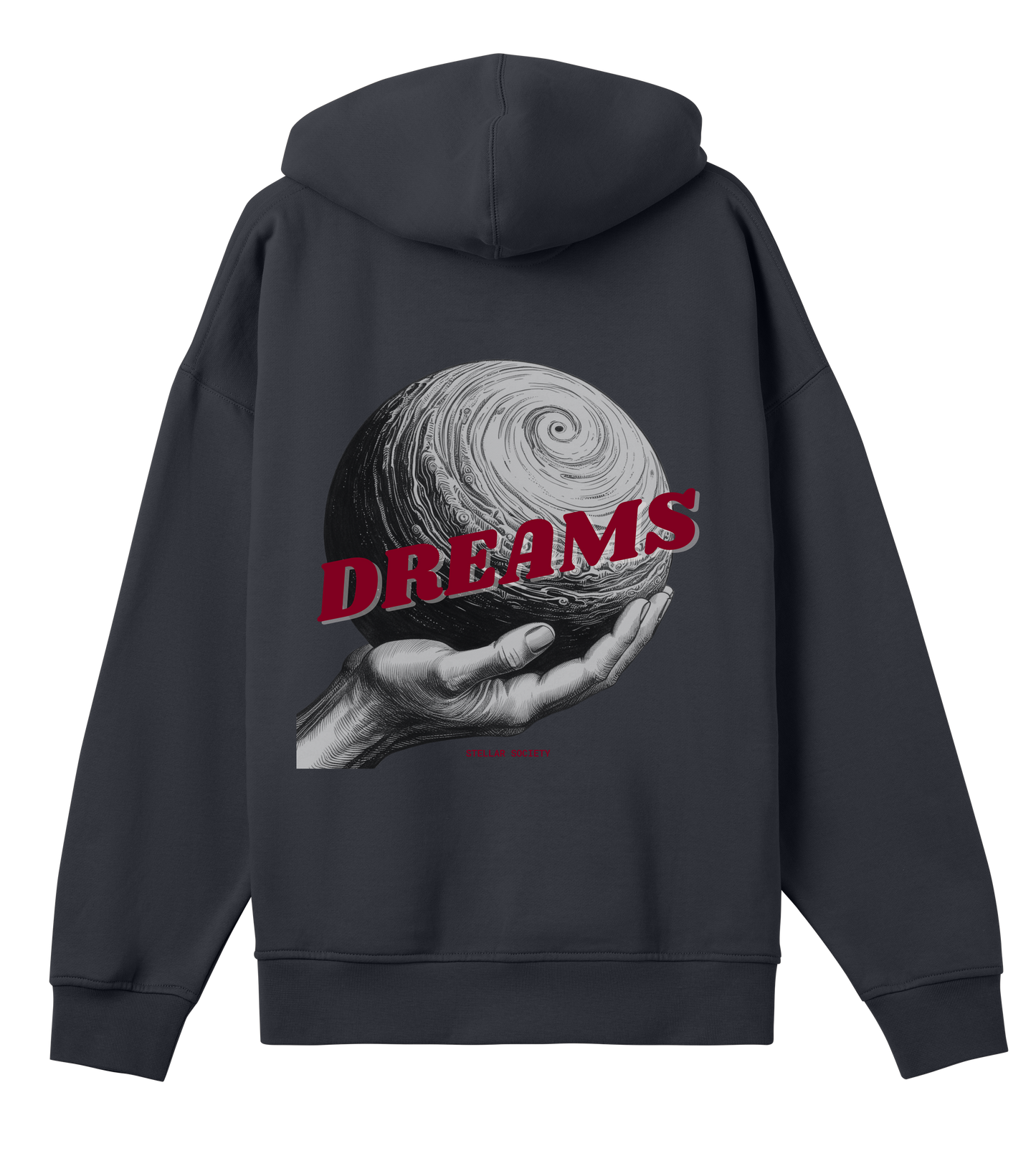 Organic Men's Boxy Hoodie - Darker Dreams