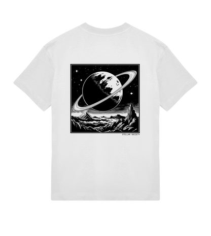 Organic Men's Off White Tee - Orbital Crown