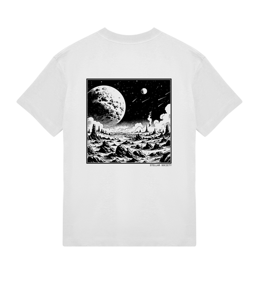 Organic Men's White Tee - Wandering Stars