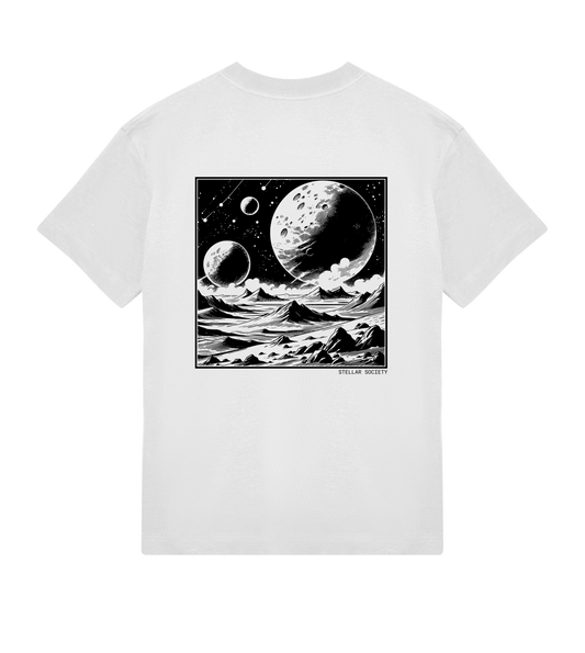 Organic Men's Off White Tee - Celestial Scar